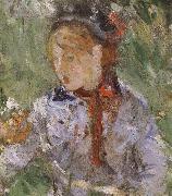 Berthe Morisot Detail of  The woman and children are in the park oil